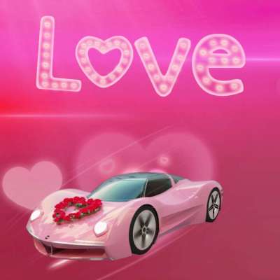 Love Pink Car SVGA Gift Animation Profile Picture